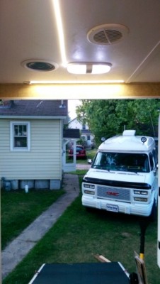 Camper RV Strip Light Installation