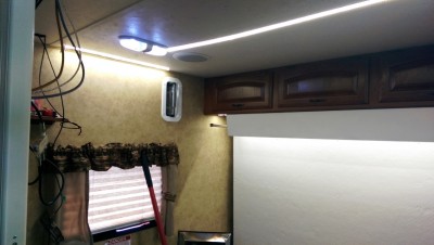 Camper RV Strip Light Installation